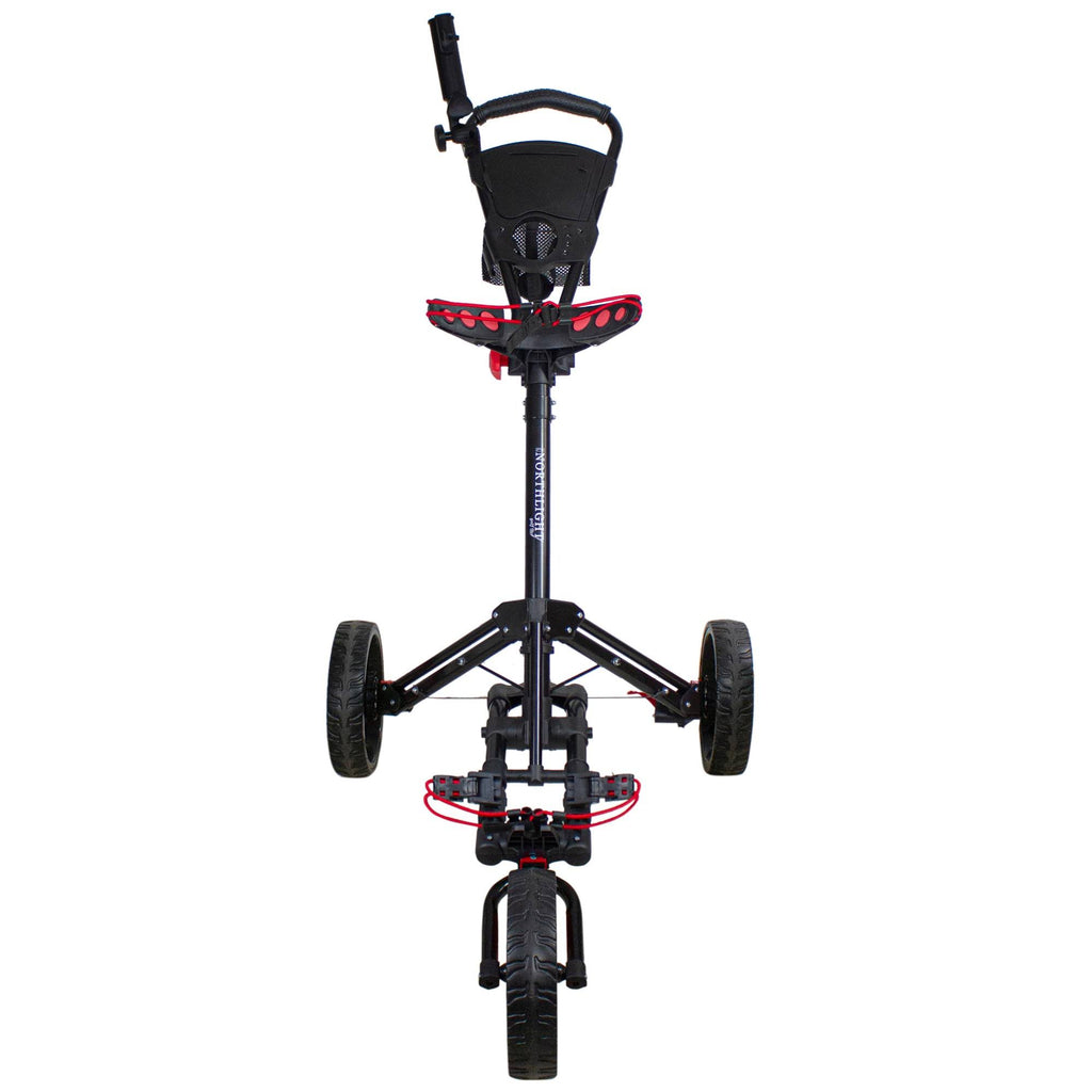 Black 3 Wheel Golf Bag Push Cart B54030
