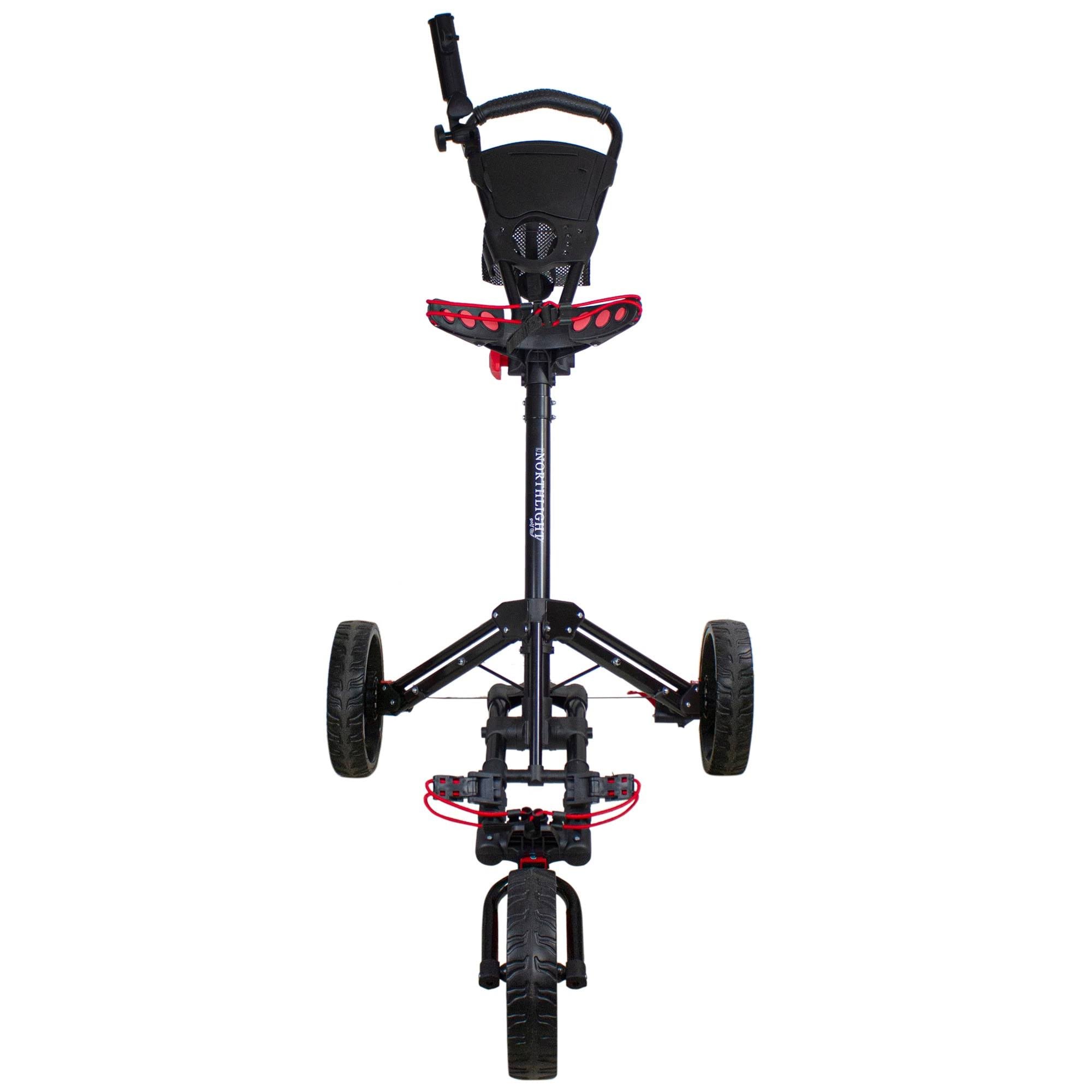 Black 3 Wheel Golf Bag Push Cart B54030