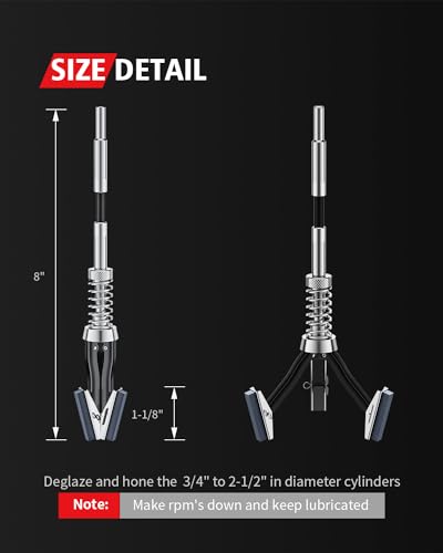 Adjustable Cylinder Hone Tool with 3-Piece 220 Grit Stones D873989