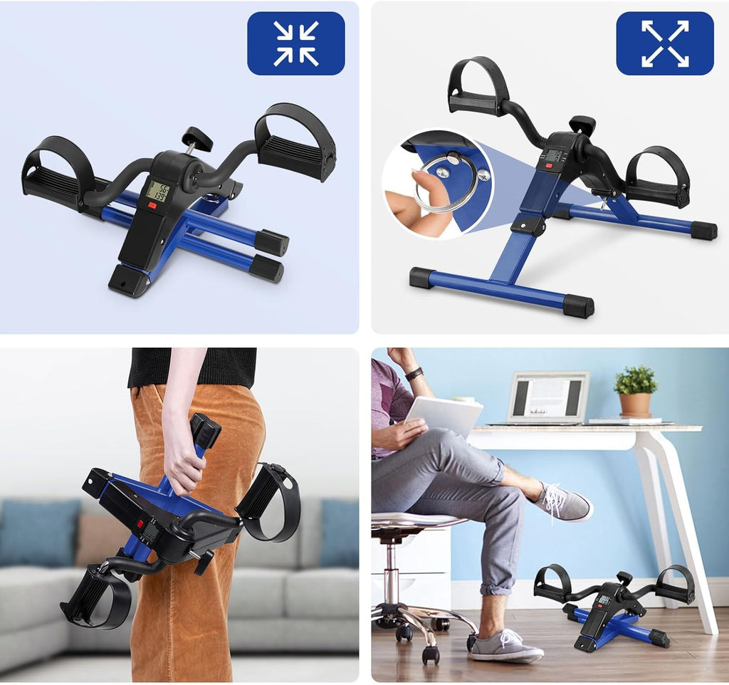 Folding Pedal Exerciser Under Desk Bike C229