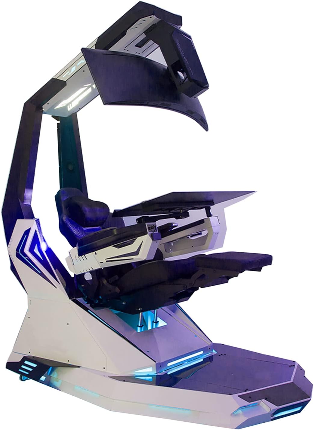 Ergonomic Game Chair with Pedals and Massage Y168070