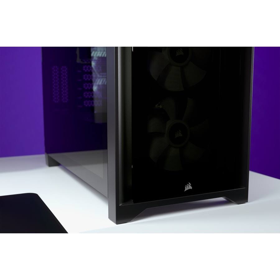 Black Tempered Glass Mid-Tower ATX Case Z59675