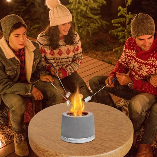 Concrete Tabletop Fire Pit Bowl with Extinguisher N37859