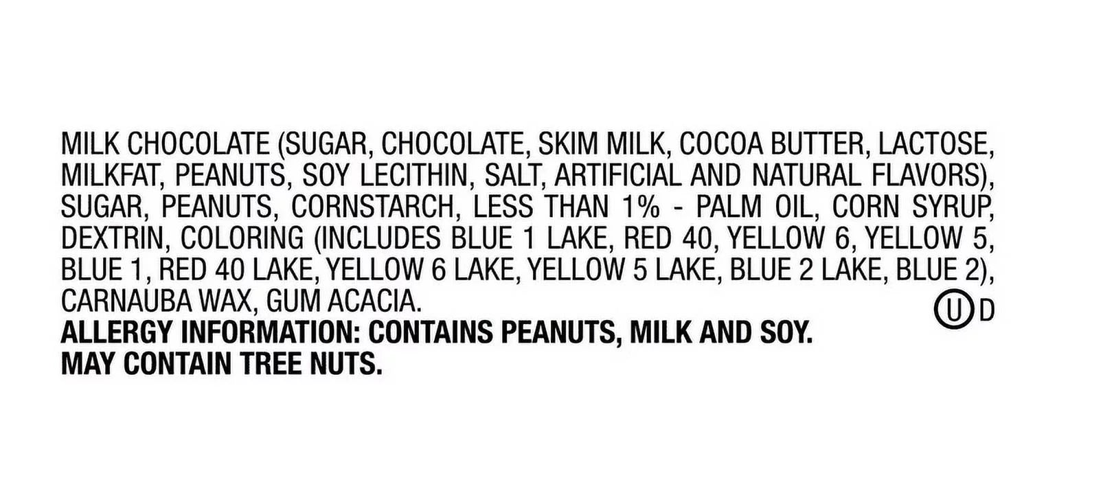 62 oz Peanut Milk Chocolate Candy Bulk Jar K60282