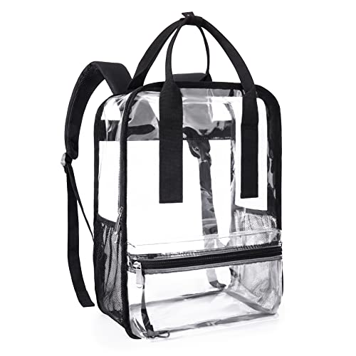 Clear Backpack Heavy Duty Transparent PVC See-Through Bookbags O4327