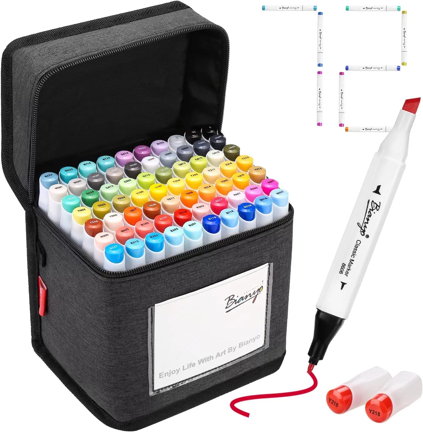 Set of 72 Alcohol-Based Dual Tip Art Markers H485