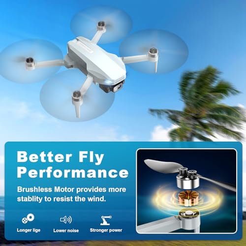 2K HD FPV Drone with Camera, Brushless Motor, Foldable W733