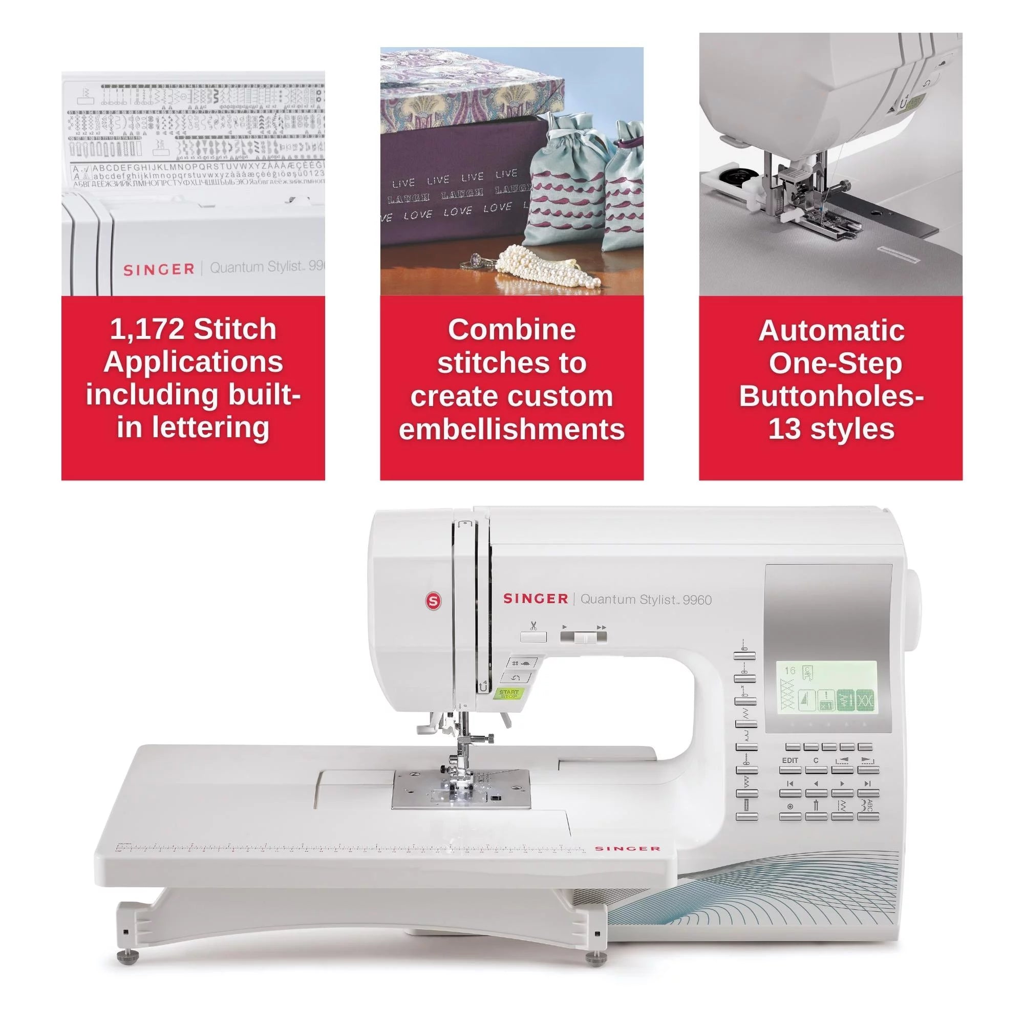 Computerized Sewing Machine With Accessory Kit, Extension Table T689842