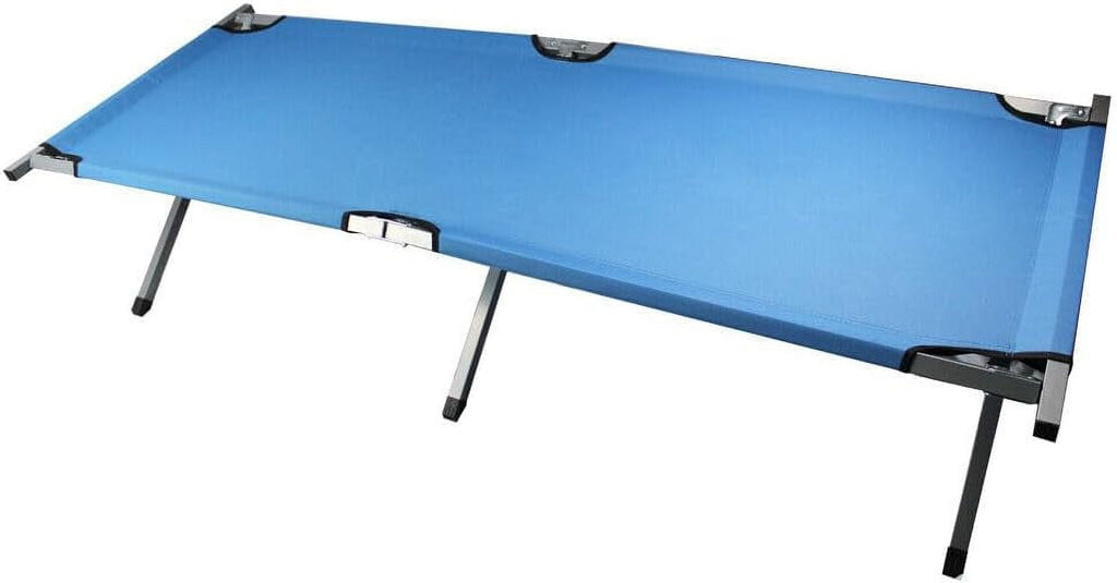 Folding Camping Cot Oxford with Carry Bag (Blue) D667347