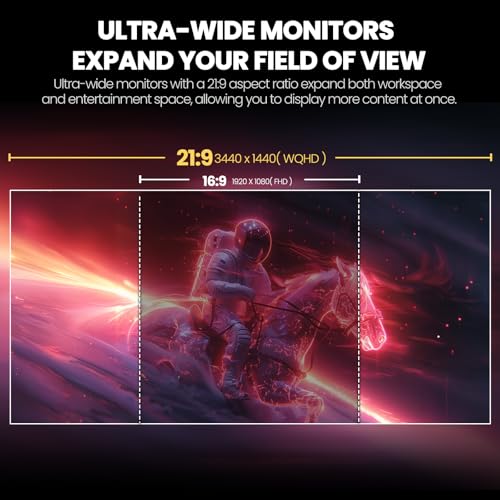 30Inch Ultrawide Curved Monitor, 21:9 WFHD VA Computer Monitor, 100HZ, Black X712