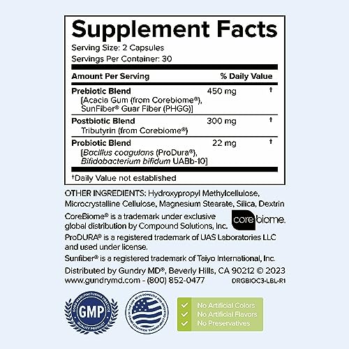 Prebiotic Probiotic Postbiotic 30 Day Supply I246702