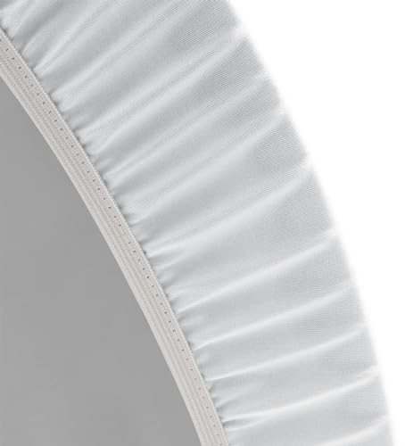 Round Vinyl Fitted Tablecloth with Flannel Backing Elastic Edge Design Table Cover T105