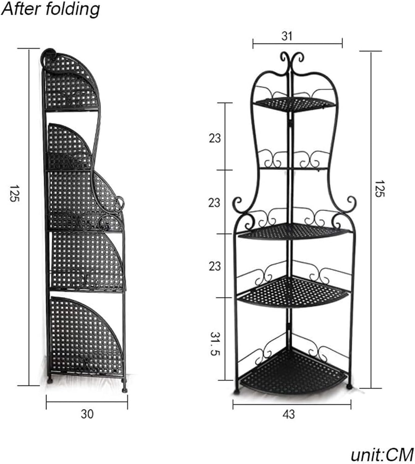 5 Tier Iron Plant Stand P983