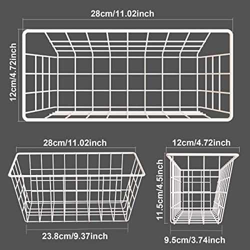 White Wall Wire Baskets 2 Pack Q673342