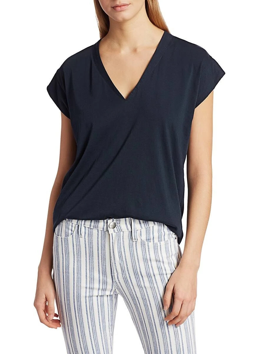 Gris Heather V-Neck Tee E75908