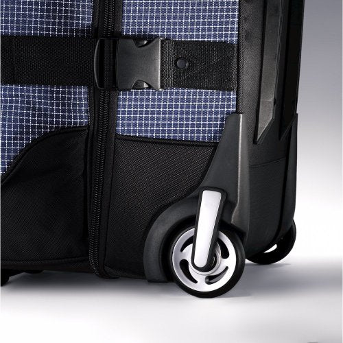 Blue 30 Inch Wheeled Rolling Duffel Bag H2837