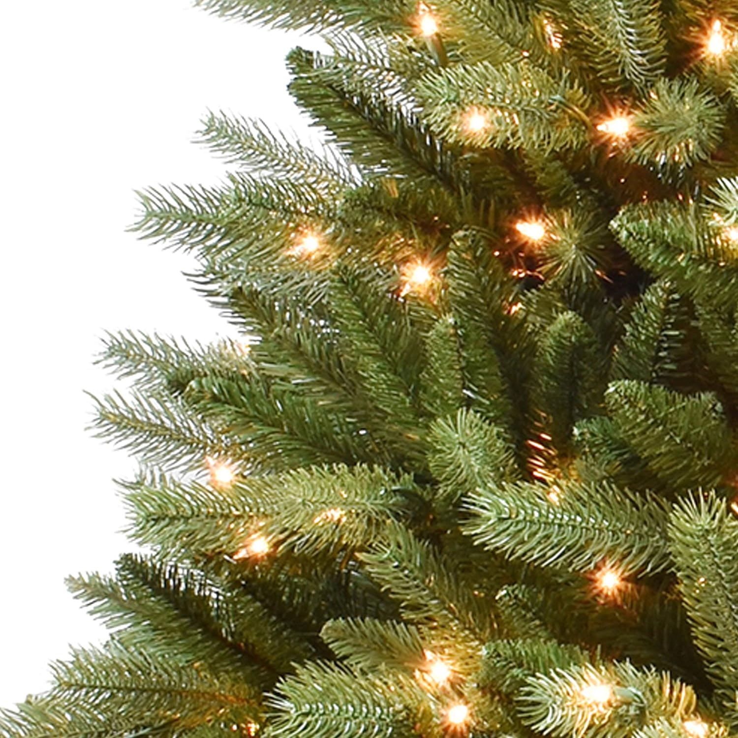 7.5 Foot Pre-Lit Artificial Christmas Tree with 800 Clear Lights, Green B7689