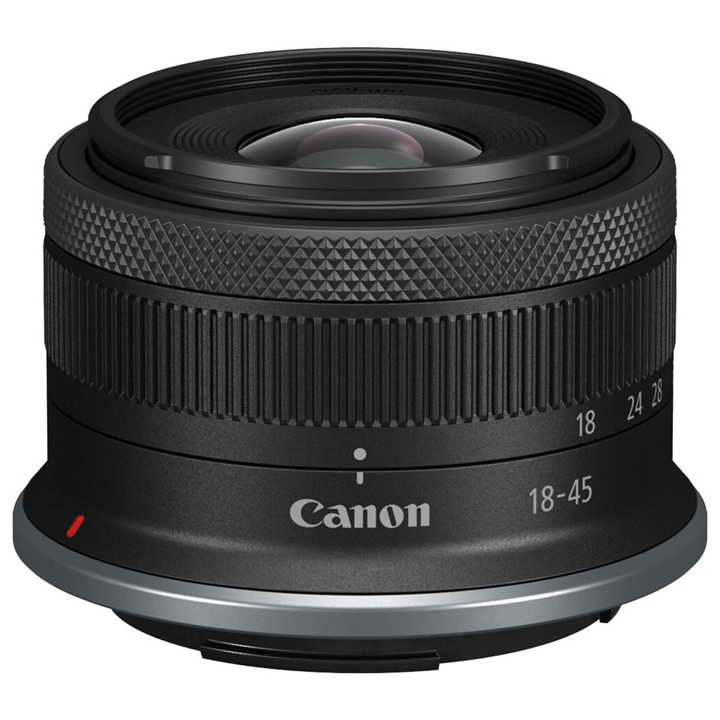 Mirrorless Camera with RF-S 18-45mm + EF 75-300mm Lens + 128GB Memory Card + Case + LED Flash E95828