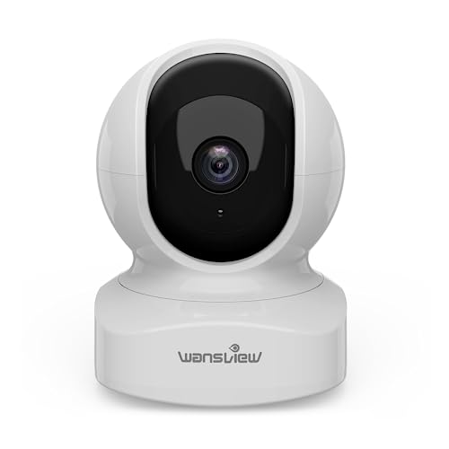 Security Camera Indoor, 360 Degree WiFi, 2 Way Audio Night Vision, Black, 3MP M12175