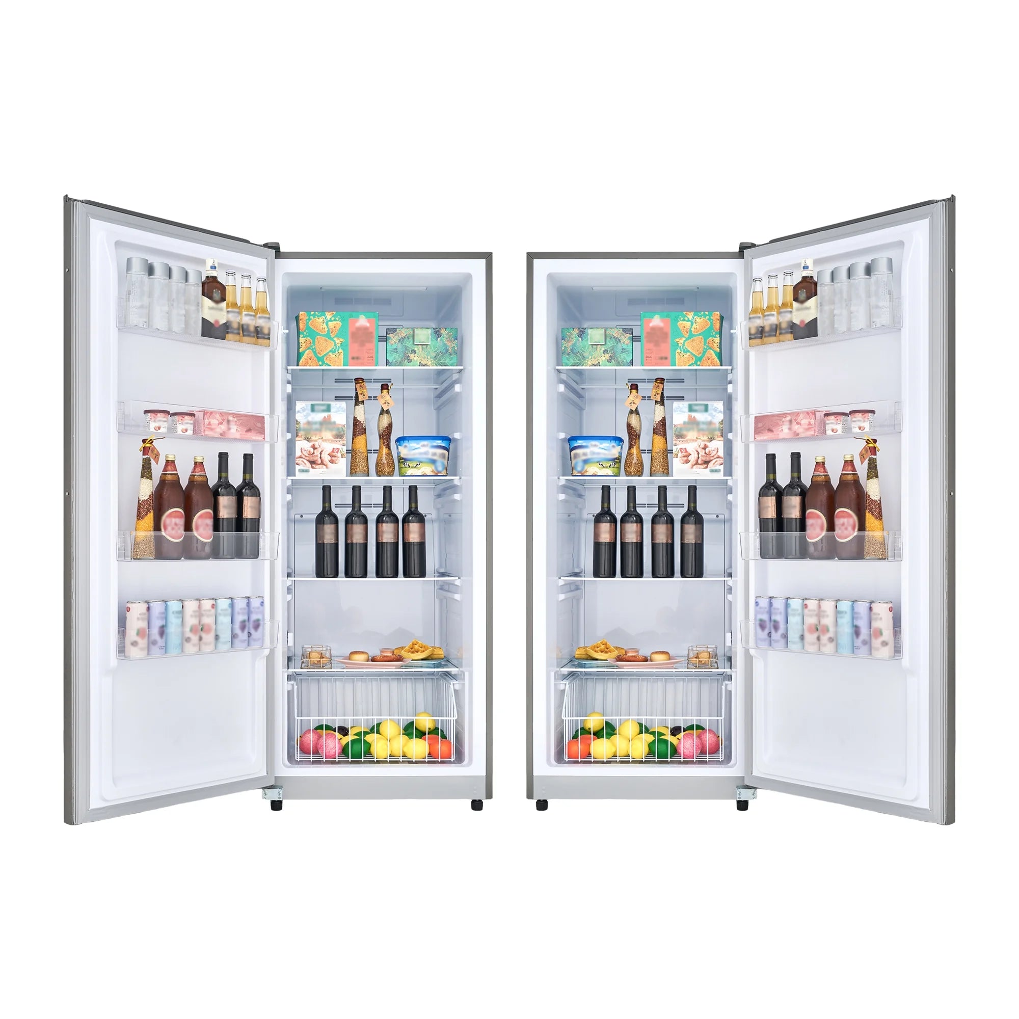 17 cu. ft Convertible Upright Freezer/Refrigerator in Stainless with Reversible Door J71413