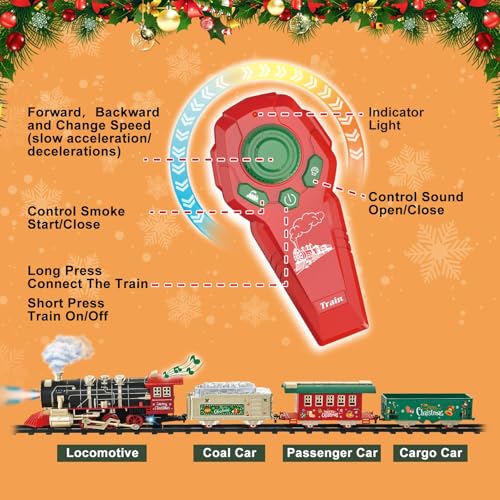 Remote Control Electric Train Set with Tracks A99582