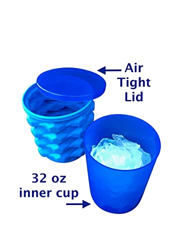 Ice Cube Maker Silicone Bucket with Lid N5402