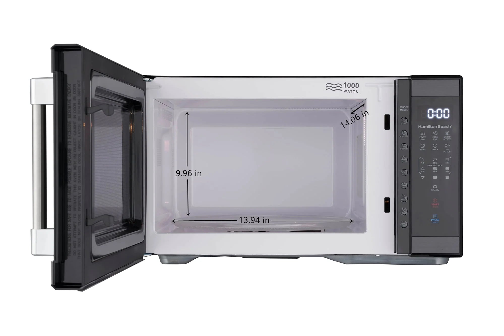 1.1 cu ft Stainless Steel Countertop Microwave Oven I978119