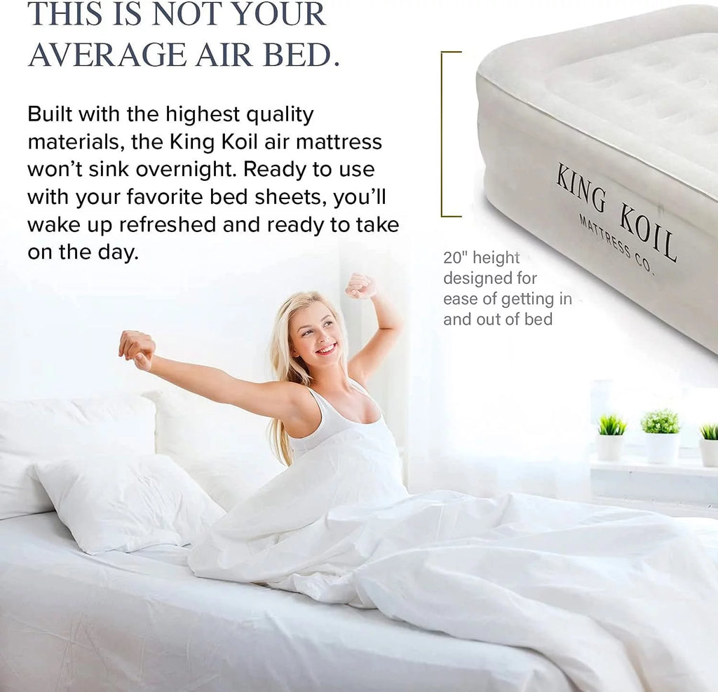 20in Twin Air Mattress with Built-in Pump F179