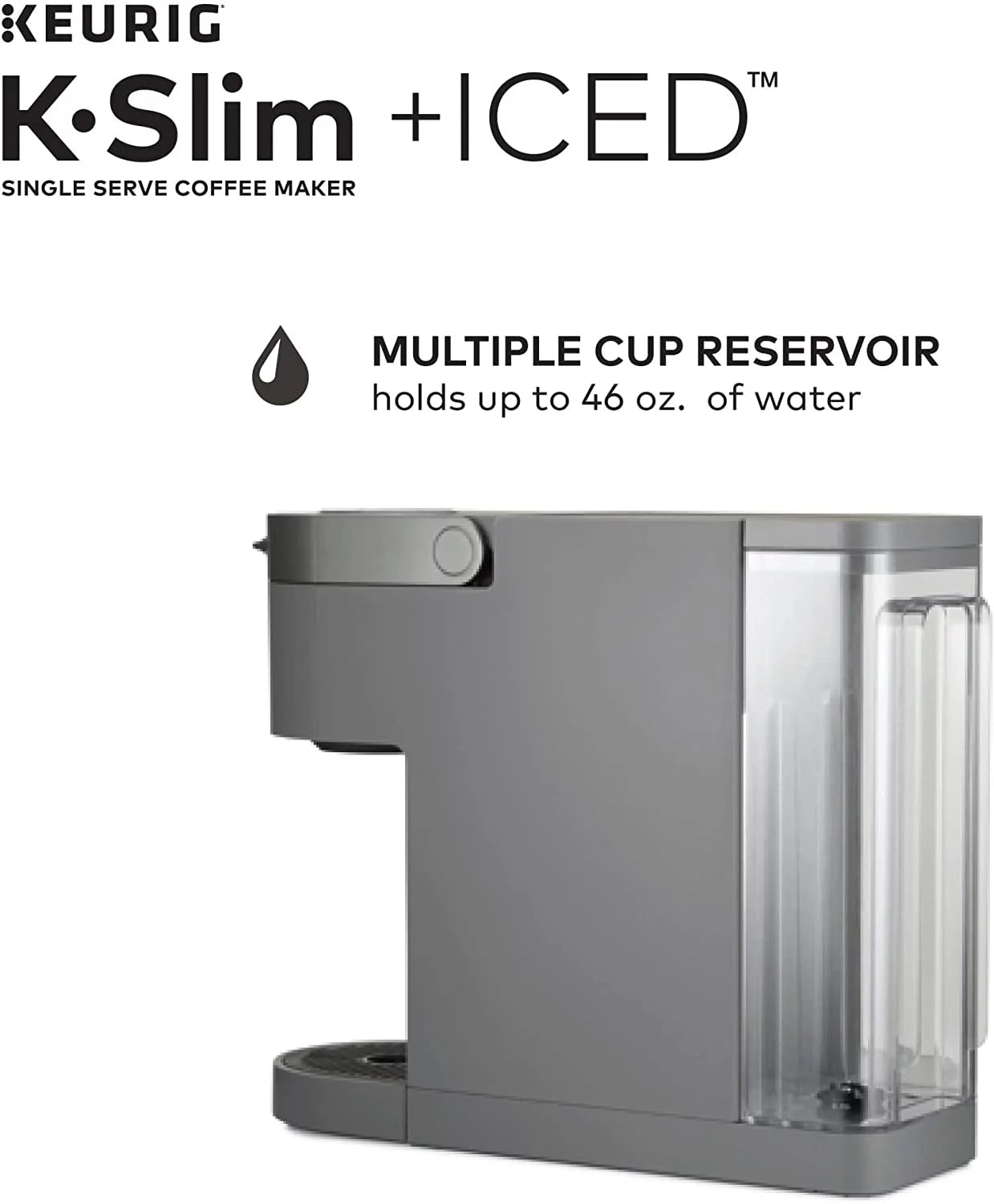 Gray Single Serve Coffee Maker Y6552
