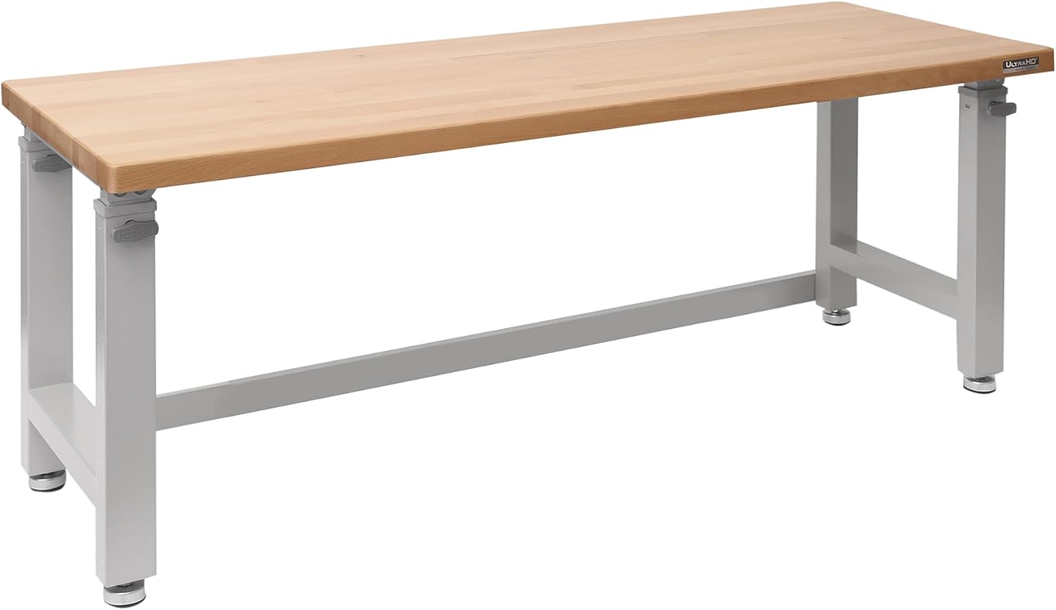 72" Granite Grey Height Adjustable Wood Top Workbench Desk Y1997