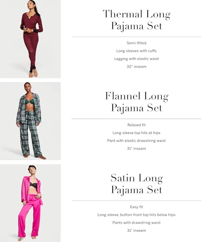 Flannel Long Pajama Set A380