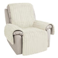 Plush Recliner Slipcover 23 Inches Artificial Wool Quilted Cover V574091