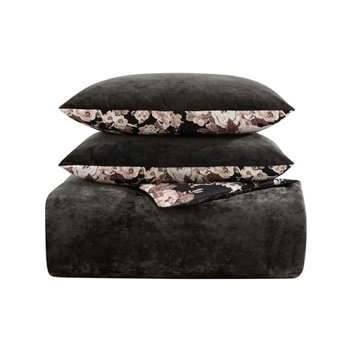Velvet Solid Pink Full/Queen Comforter Set R78821