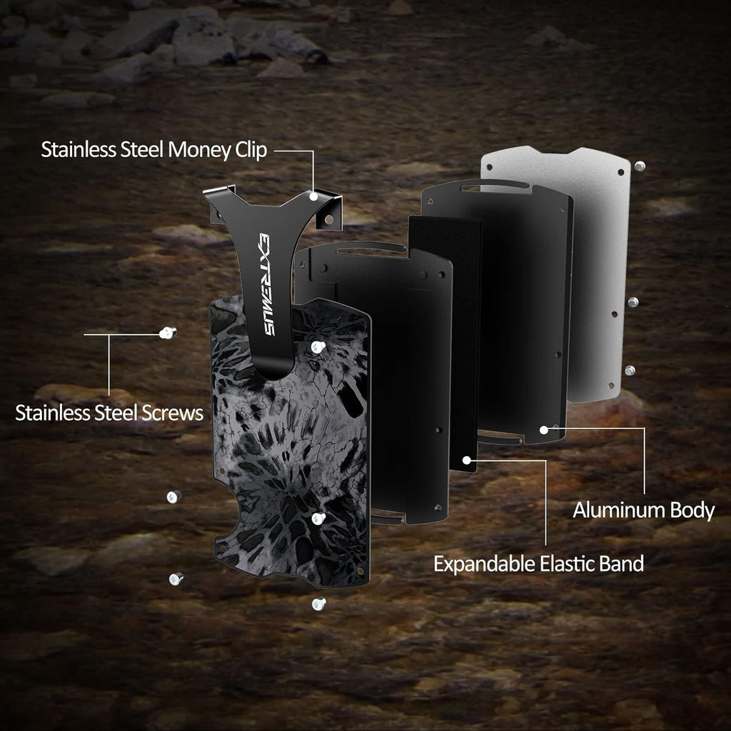 Slim Carbon Fiber Wallet with Money Clip H14729