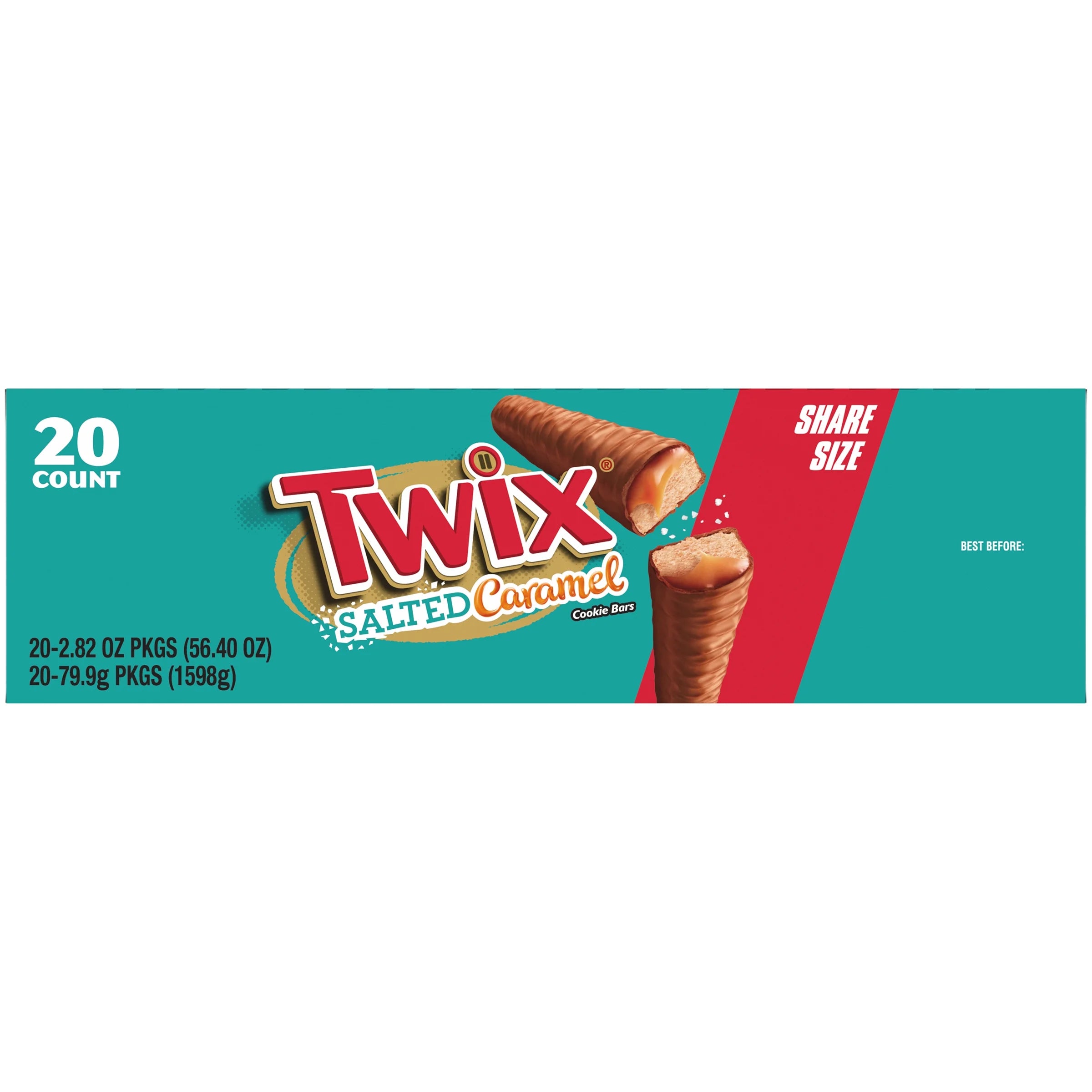 Salted Caramel Chocolate Cookie Bars, 2.8 Ounce, 20 Count O524