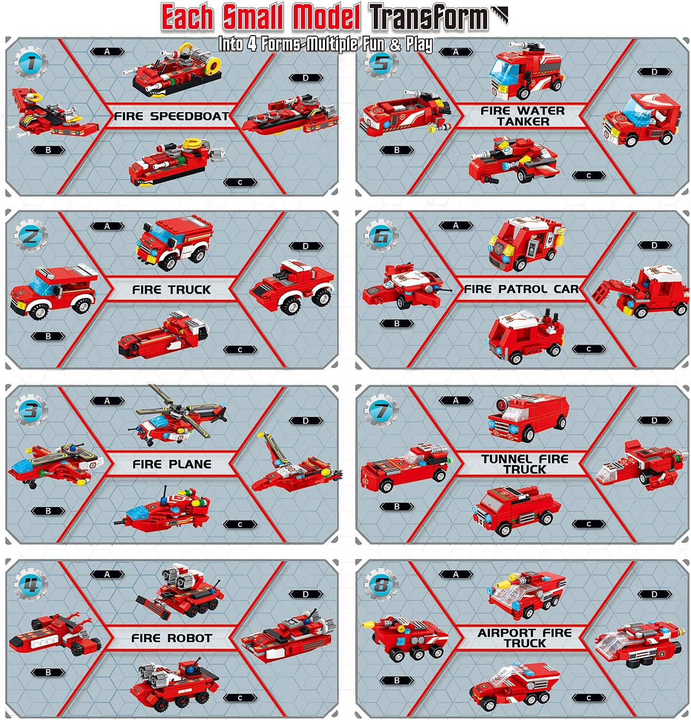 836 PCS Creative Construction Truck Blocks Toys P351