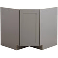 Gray Shaker Corner Sink Base Cabinet (36 in. x 34.5 in. x 24.5 in.) N638377