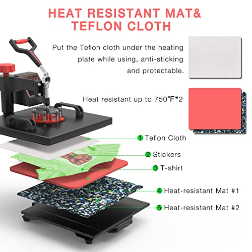 12 x 15 Inch 5 in 1 Heat Press Machine D987675