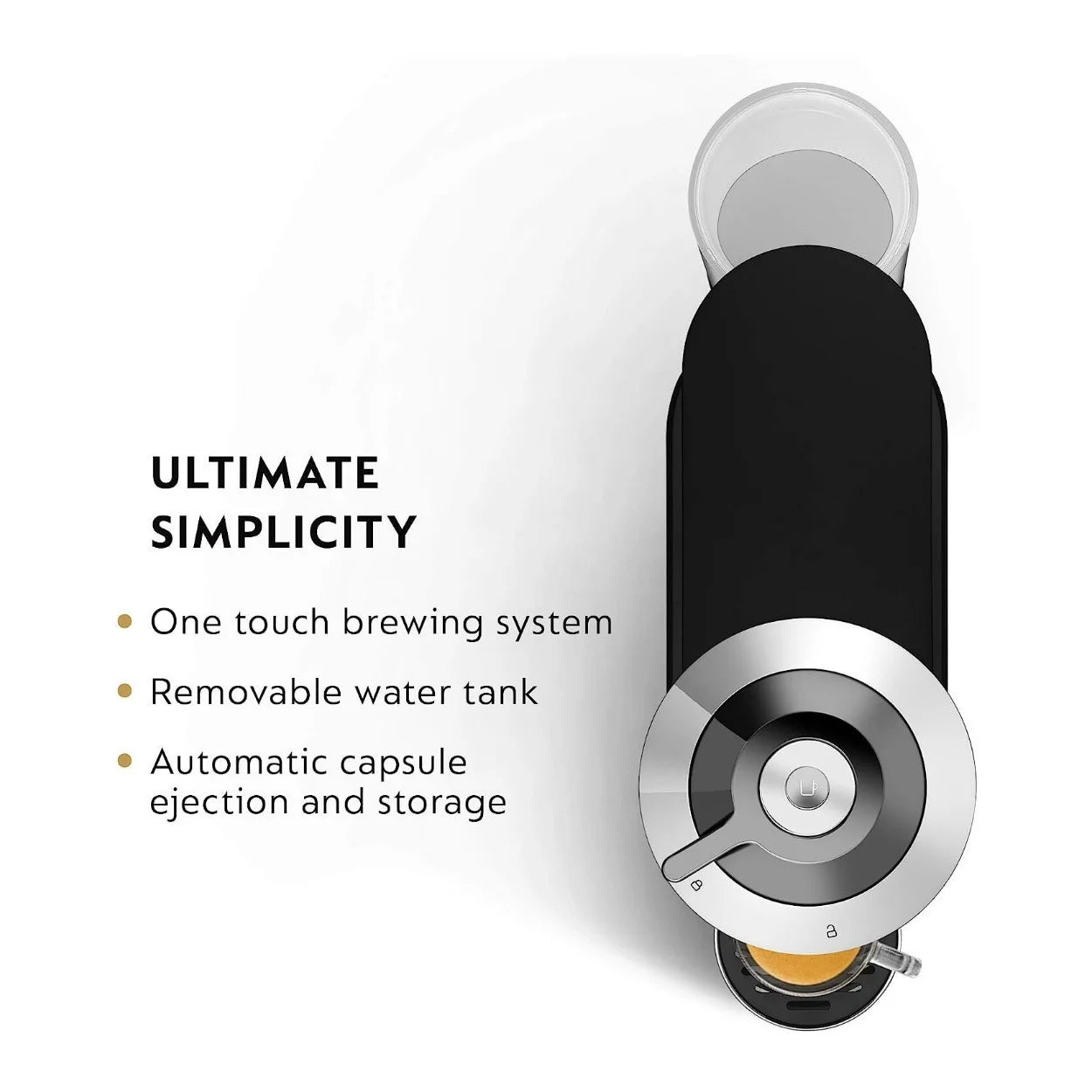 Compact Coffee and Espresso Machine (Pure Chrome) with Sample Pack X53093