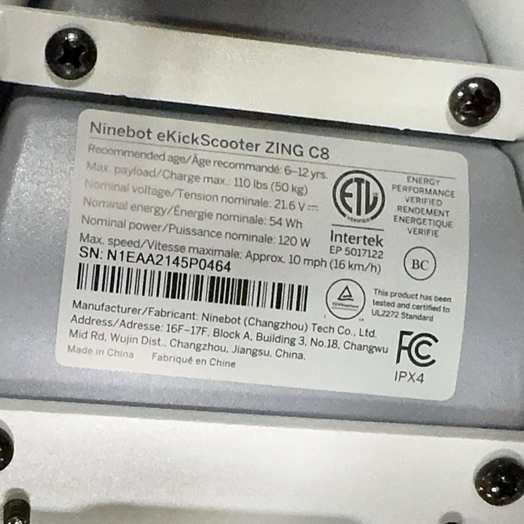 Electric Scooter with Adjustable Handlebar Height I32263