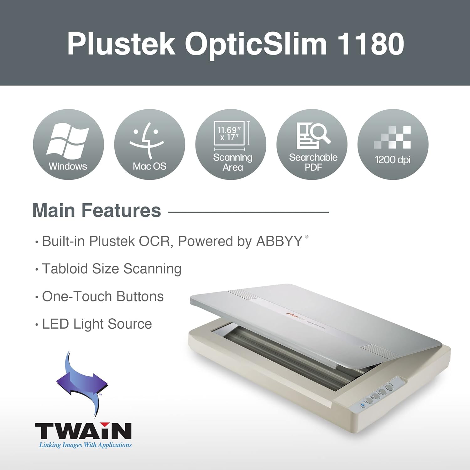 A3 Flatbed Scanner with 1200 DPI Resolution O948083