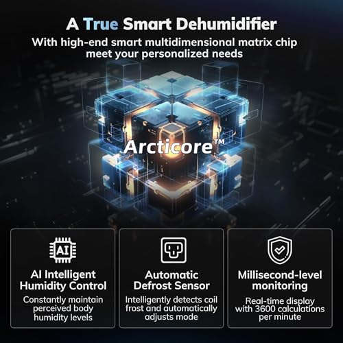 80 Pint Smart Compressor Dehumidifier with Drain Hose N823552