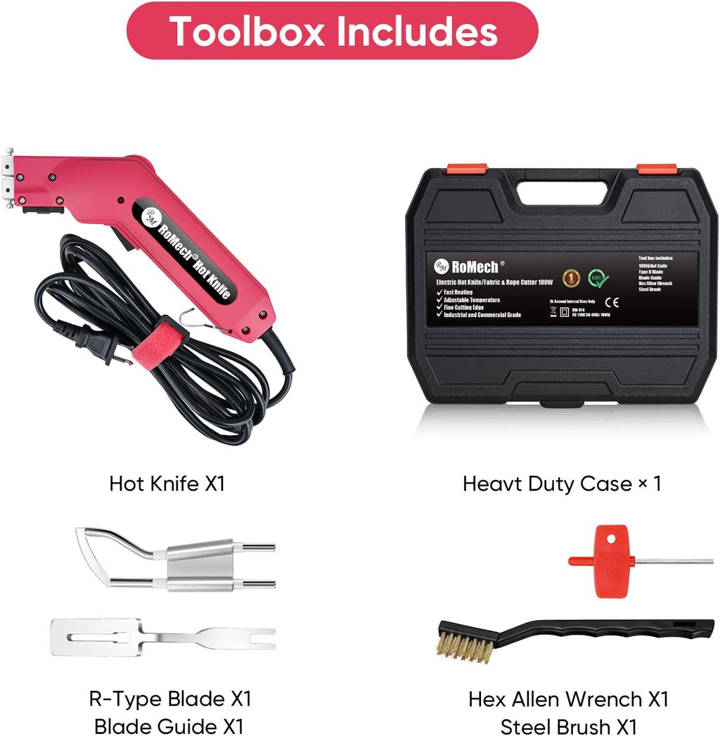 Rope Cutter Electric Hot Knife with Replacement Parts I34334