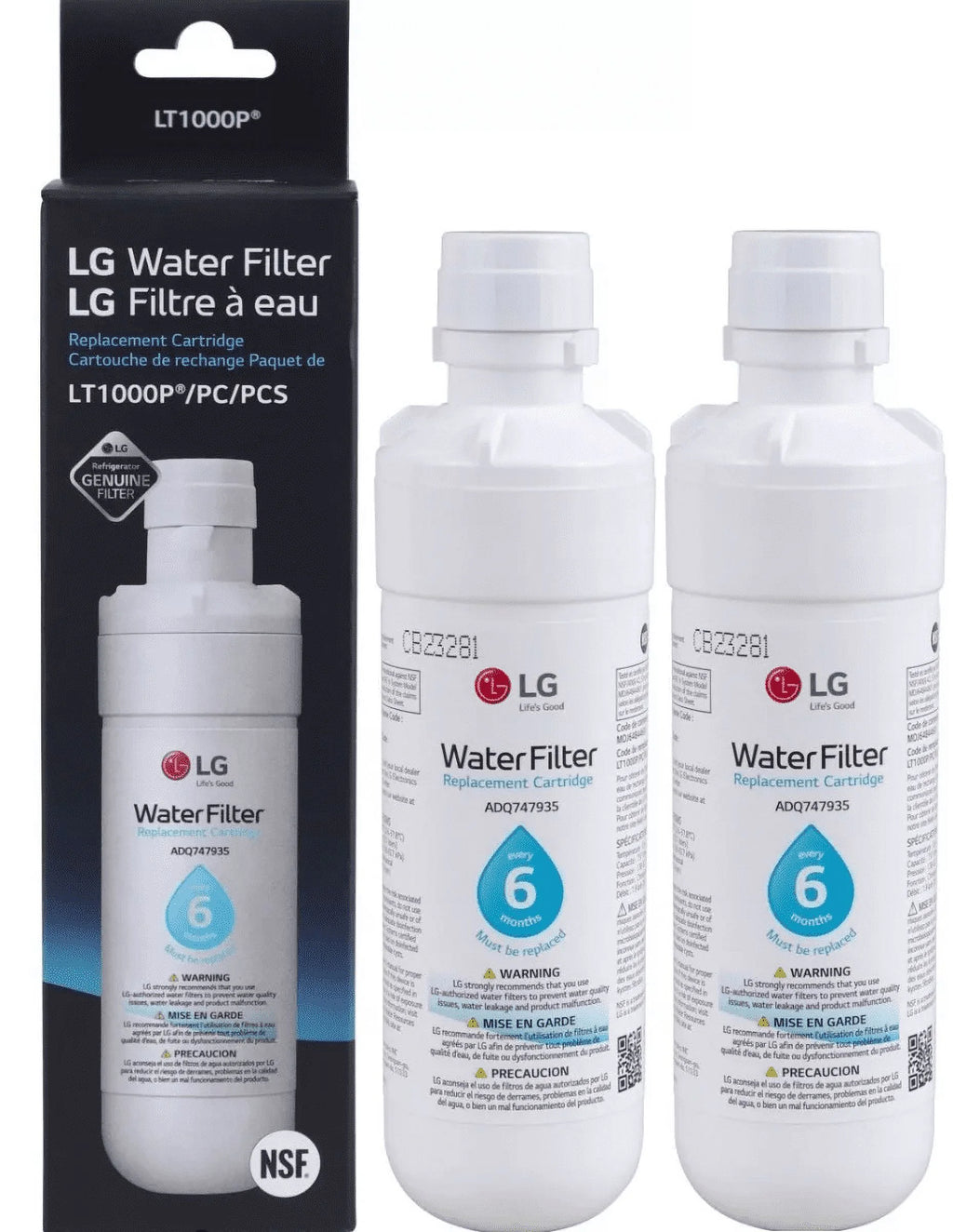 Replacement Refrigerator Water Filter (Pcs of 2) J9008