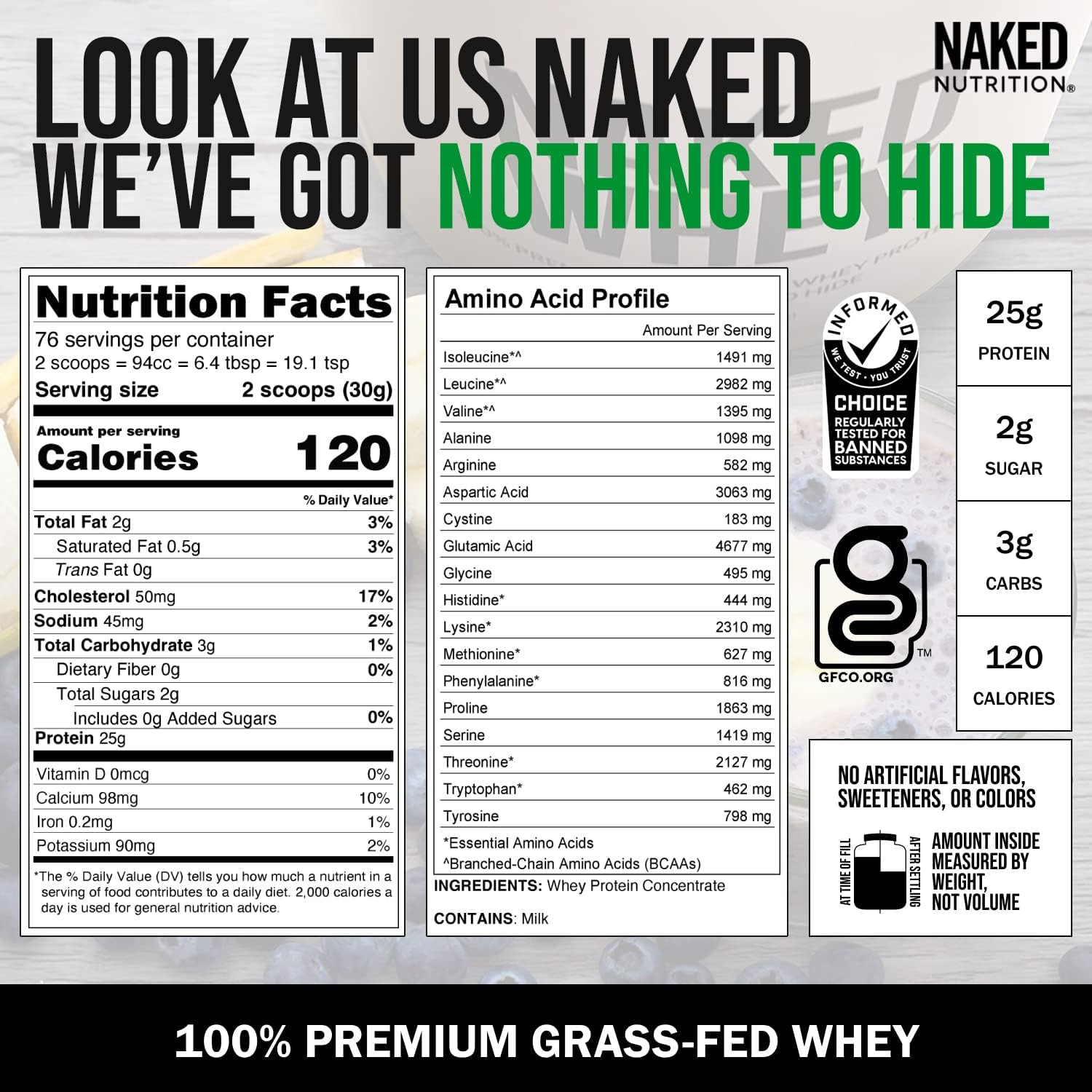 Unflavored Whey Protein Bundle 5LB and 2LB E357256