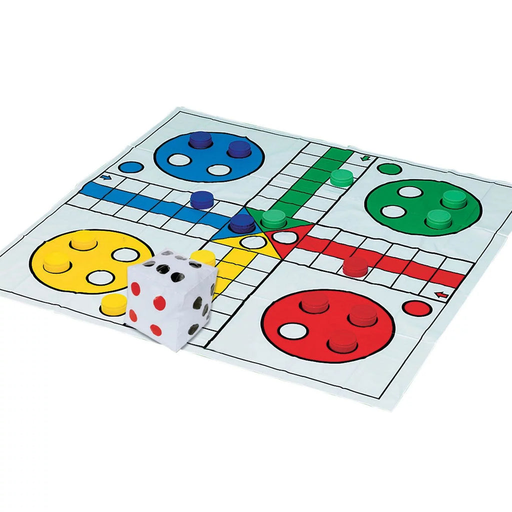 Jumbo Ludo Game with 40" Square Vinyl Game Mat and 5" Inflatable Die N9607