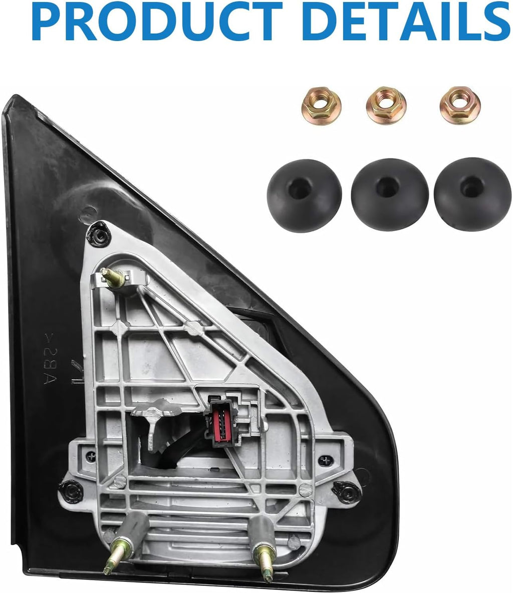 Black Power Heated Towing Mirrors Pair G751457