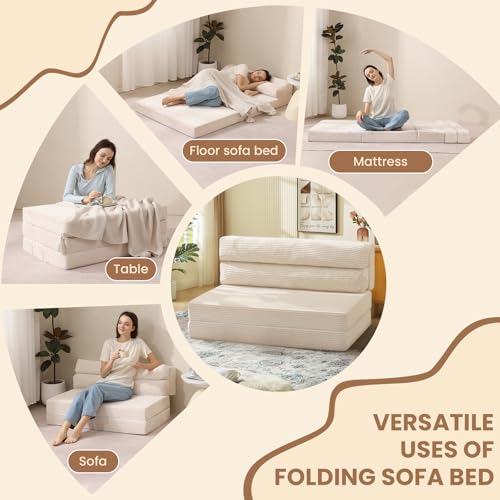 Grey Folding Sofa Bed Q342391