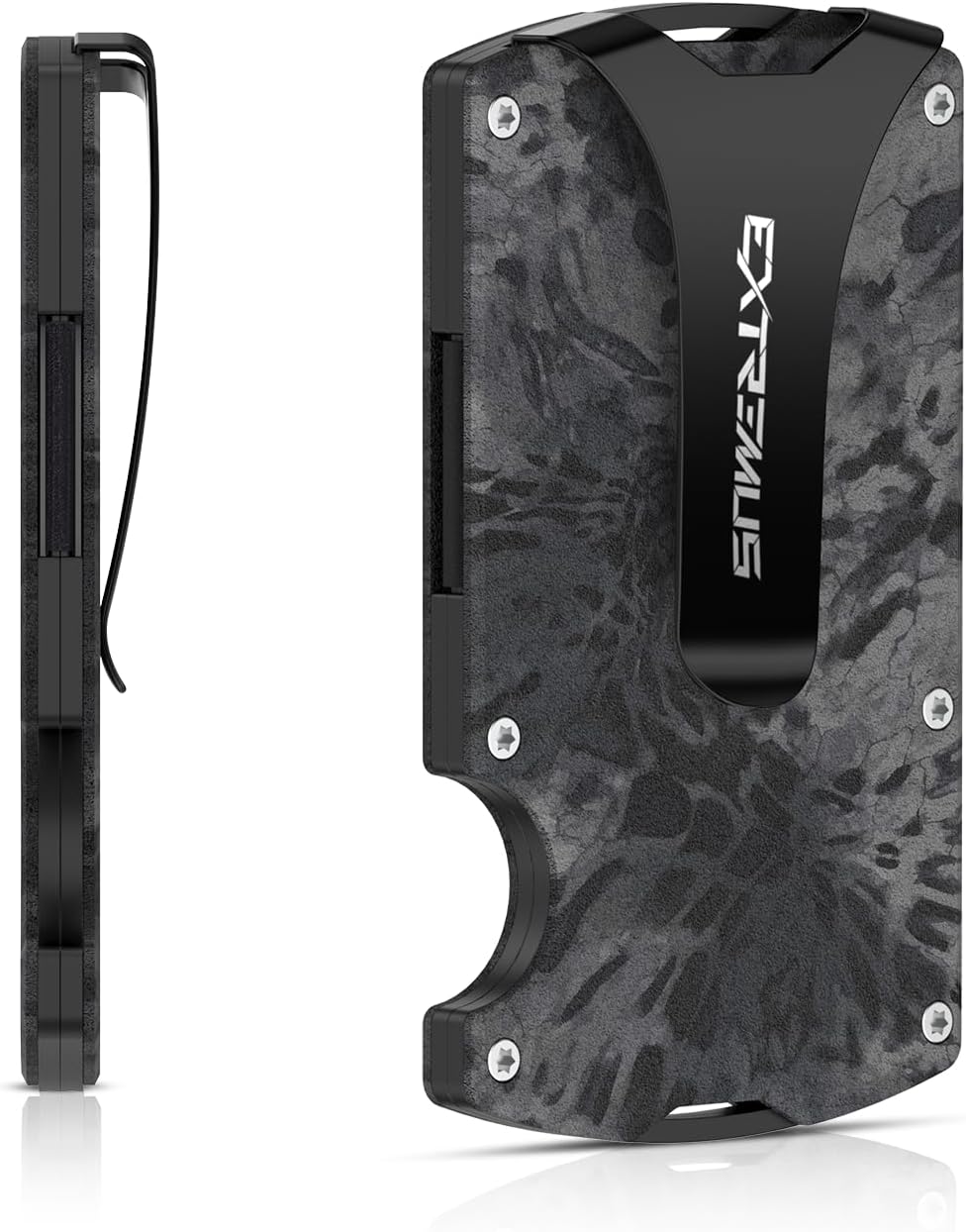 Slim Carbon Fiber Wallet with Money Clip H14729