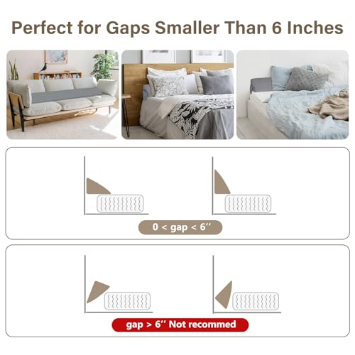Grey 54"x10"x6" Full Bed Wedge Pillow O9278